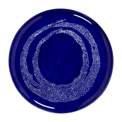 Assiette de Service Serax Festin Tableware By Ottolenghi Blue White 35 cm