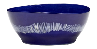 Kom Serax Feast tableware by Ottolenghi Blue White 18 cm