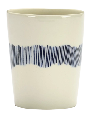 Teeglas Serax Feast Tablware by Ottolenghi White Blue 330 ml