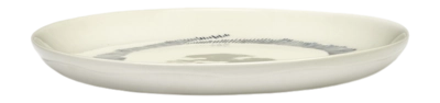 Bord Serax Feast Tableware By Ottolenghi White Blue S 19 cm
