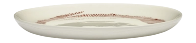 Dinerbord Serax Feast Tableware By Ottolenghi White Red M 22,5 cm