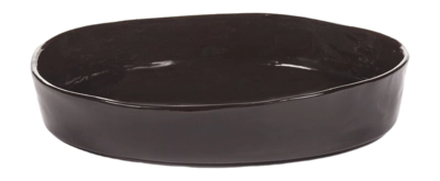 Diep Bord Serax La Mère Tableware By Marie Michielssen Dark Brown S 20 cm