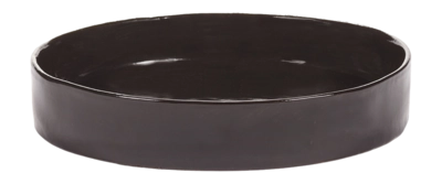 Diep Bord Serax La Mère Tableware By Marie Michielssen Dark Brown L 25 cm