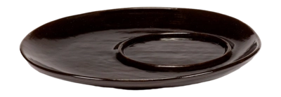 Saucer Serax La Mère Tableware By Marie Michielssen Dark Brown  14.5 cm