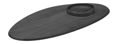 Serveerplank Serax Dune Kitchen & Table By Kelly Wearstler Black 81 x 40 x 4 cm