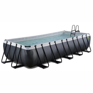 Zwembad EXIT Black Leather 540 x 250 x 100 cm + Filterpomp Zwart