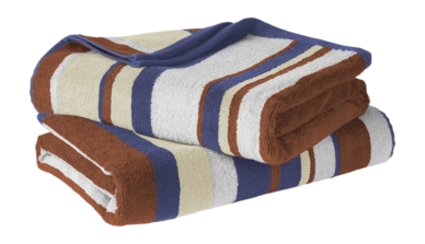 Douchelaken De Witte Lietaer Ophelia Caramel Blues (Set van 2)