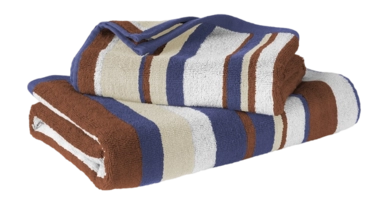 Badtextielset De Witte Lietaer Ophelia Caramel Blues (Set van 2)