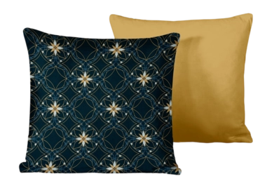 Housse de Coussin Décoratif De Witte Lietaer Alice Blue Wing Teal 40 x 40 cm (Ensemble de 2)