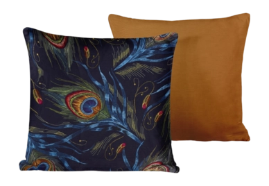Housse de Coussin Décoratif De Witte Lietaer Peafowl Thai Curry 40 x 40 cm (Ensemble de 2)