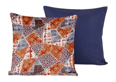Housse Coussin Décoratif De Witte Lietaer Quilt Blue Ribbon 40 x 40 cm (Ensemble de 2)