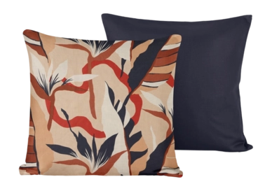 Housse de Coussin Décoratif De Witte Lietaer Junglecat Dress Blues 40 x 40 cm (Ensemble de 2)