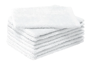 Washandje MOODIT Troy 16 x 21 cm White (Set van 8)