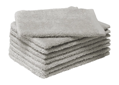 Gant de Toilette MOODIT Troy Silver (Lot de 8)