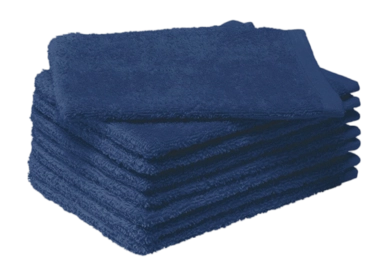 Gant de Toilette MOODIT Troy Navy Blue (Lot de 8)