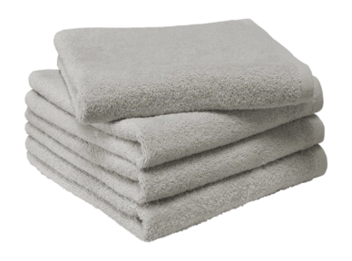 Serviette de Toilette MOODIT Troy Silver (Lot de 4)