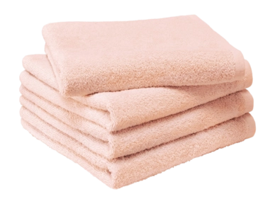 Serviette de Toilette MOODIT Troy Pearl Pink (Lot de 4)
