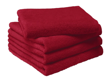 Serviette de Toilette MOODIT Troy Deep Red (Lot de 4)