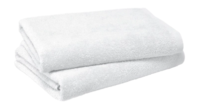 Telo doccia bagno MOODIT Troy 70 x 140 cm, 2 Pezzi, 100% Cotone, Bianco
