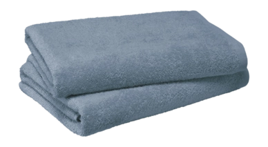 Douchelaken MOODIT Troy 70 x 140 cm Stone Blue (Set van 2)