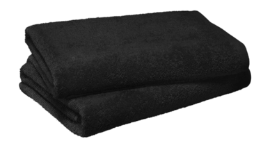 Douchelaken MOODIT Troy 70 x 140 cm Black (Set van 2)