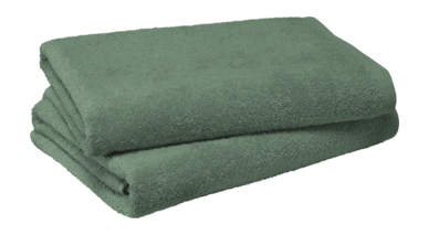 Douchelaken MOODIT Troy 70 x 140 cm Emerald Green (Set van 2)