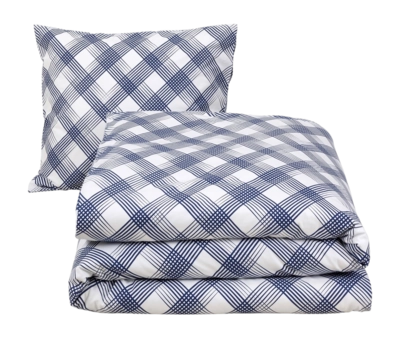 Dekbedovertrek MOODIT Odil Andor Cosmic Cobalt Flanel-140 x 200 / 220 cm | 1-Persoons