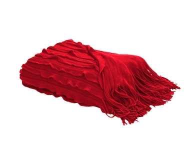 Plaid Home Living Volants Red