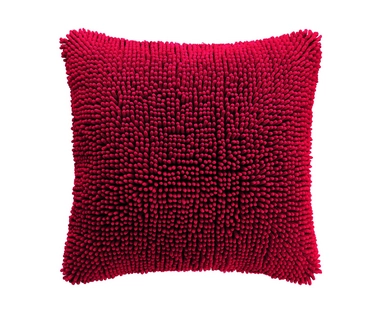 Sierkussen Home Living Shaggy Red (45 x 45 cm)