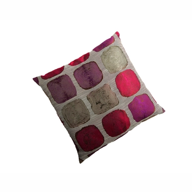 Sierkussen Home Living Wood Jacquard Rose (45 x 45 cm)