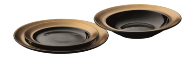 Plate set Berghoff Gem Line Black (3-piece)
