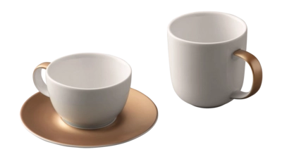 Coffee and Tea Set BergHOFF Gem Line White (3-piece)