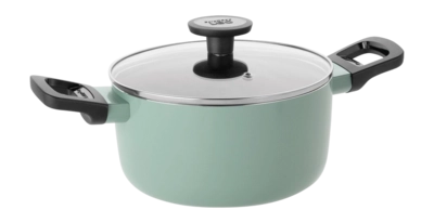 Kookpot Antikleef met Deksel BergHOFF Leo Line Sage 20x10cm