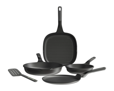 Topf-Set mit Spatel BergHOFF Leo Line Stone + Antihaft (5-teilig)