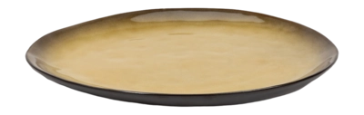 Essteller Serax Pure Tableware by Pascale Naessens Black Yellow L 27,5 x 23 cm