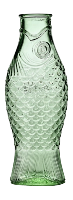 Water Jug Serax Fish & Fish glassware by Paola Navone Green 850 ml '24