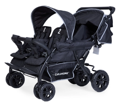 Kinderwagen Childhome Quadruple Black