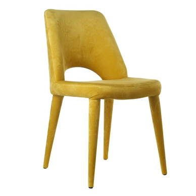 Chair POLSPOTTEN Holy Velvet Yellow
