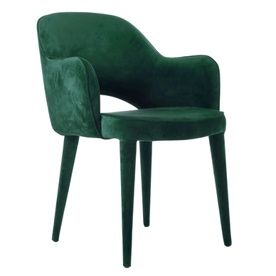 Chair POLSPOTTEN Arms Cosy Velvet Green
