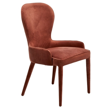 Chair POLSPOTTEN Aunty Velvet Nude Pink