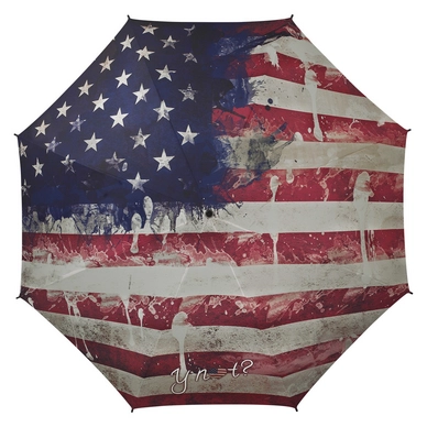 Regenschirm Y-Not Long AC Paint Flag USA