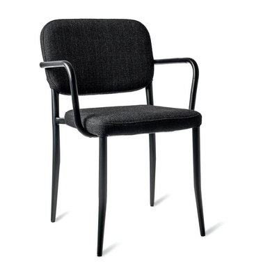 Chair POLSPOTTEN Jamie Fabric Smooth Black