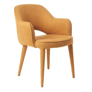 Chair POLSPOTTEN Arms Cosy Fabric Ochre