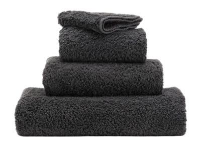 Telo bagno Abyss & Habidecor Super Pile 100 x 150 cm, Cotone Egiziano, Nero Vulcano