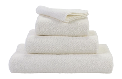 Gezichtsdoekje Abyss & Habidecor Twill Ivory (30 x 30 cm)