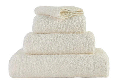 Gesichtshandtuch Abyss & Habidecor Super Pile Ivory (30 x 30 cm)