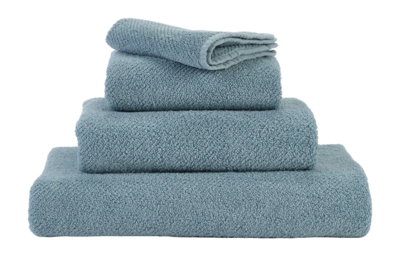 Asciugamano viso Abyss & Habidecor Twill 30 x 30 cm, Cotone egiziano, Blu Atlantico