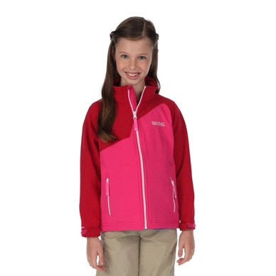 Jacke Regatta Vargo Softshell Jacke Jem Cerise Kinder