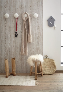 Wandhaakje Koziol Spot Cotton White