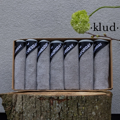 Vaatdoek Klud Denmark Grijs (Set van 7)